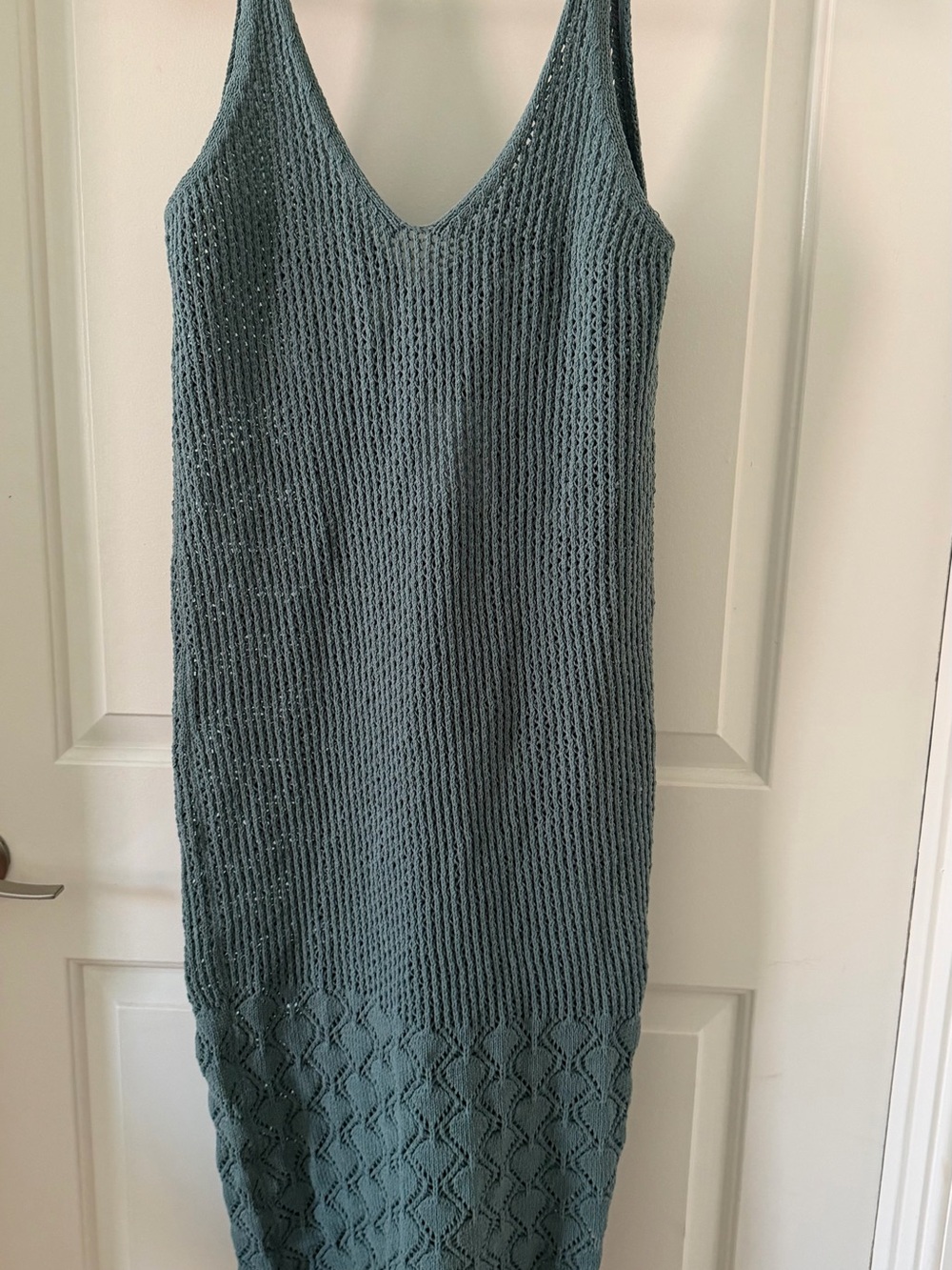 ZARA knit beach coverup dress in Teal